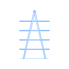 Furniture Bookcases Caliper Shelf Outline Svg Vector, Free Vectors File